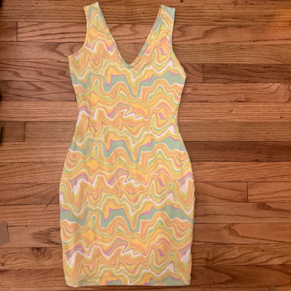 Wild Fable Pastel Swirl Mini Dress